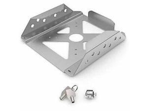 Mac Mini Secure Mount Enclosure with Lockable Head - Aluminum, Steel - Silver