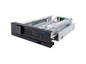 TurboSwap MB171SP-1B Tray-less 3.5" SAS/SATA HDD Mobile Rack Enclosure for 5.25" Bay