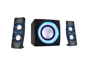 Cyber Acoustics Curve Ca-3712Bt 2.1 Bluetooth Speaker System - Black