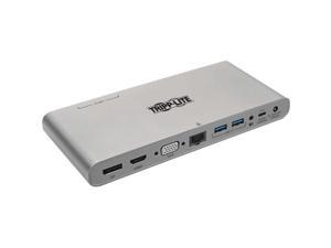Tripp Lite U442-DOCK4-INT Docking Station - for TV/Monitor/Projector/Notebook/Tablet/Desktop PC - 100 W - USB Type C - 3 Displays Supported - 4K - 1920 x 1080, 3840 x 2160, 1280 x 720 - 2 x USB 3.0 -