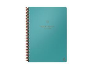 Rocketbook Fusion Smart Notebook Teal Cover 11 x 8.5 21 Sheets EVRFLRCCCEFR