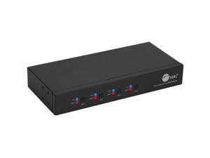 SIIG 4-Port Roaming KM Switch w/USB 2.0 Hub JUSW4311S1