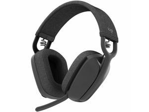 Logitech Zone Vibe 100 Lightweight Wireless Over Ear Headphones with Noise Canceling Microphone, Advanced Multipoint Bluetooth Headset, Works with Teams, Google Meet, Zoom, Mac/PC - Graphite