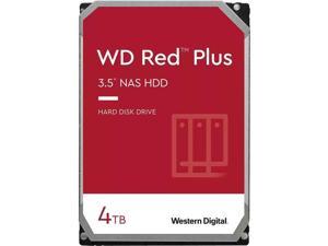 WD Red Plus 4TB NAS Hard Disk Drive - 5400 RPM Class SATA 6Gb/s, CMR, 258MB Cache, 3.5 Inch - WD40EFPX