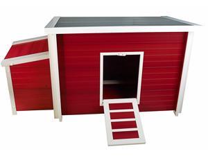 New Age Pet ECHK103-B-Rd Fontana Chicken Barn Red Maple New Age Pet ECHK103-B-Rd Fontana Chicken Barn Red Maple