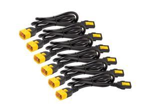 APC AP8704S-NA by Schneider Electric Power Cord Kit (6 ea), Locking, C13 to C14, 1.2m, North America APC AP8704S-NA by Schneider Electric Power Cord Kit (6 ea), Locking, C13 to C14, 1.2m, North America