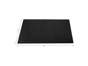 SIIG Large Artificial Leather Smooth 22" Rectangle Desk Mat Protector - Black
