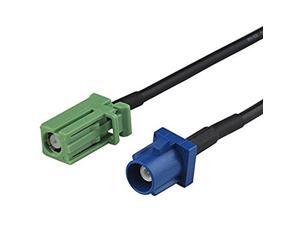 Fakra Z Male to RCA Female Antenna Extension Cable RG174 25cm Ships from USA