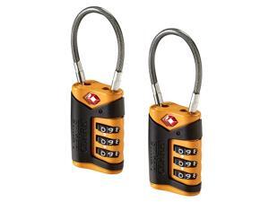 Lewis N. Clark TSA-Approved Combination Luggage Lock With Steel Cable - 2-Pack Lewis N. Clark TSA-Approved Combination Luggage Lock With Steel Cable - 2-Pack