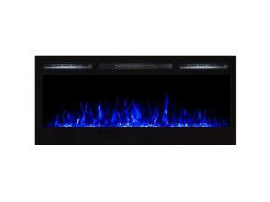 Regal Flame Lexington 35" Built-in Ventless Heater Recessed Wall Mounted Electric Fireplace - Crystal