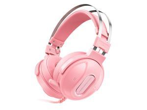 Thunderobot H71 Desert Storm ANC Wired 7.1 Channel 132db High Sensitivity Quad Driver Units Automatic Noise Canceller Gaming Headset - Pink