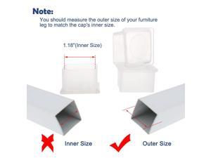 Clear PVC Chair Leg Caps End Tip Feet Cover Furniture Glide Floor Protector 20pcs 1.18" x 1.18" (30x30mm) Inner Size, Reduce Noise Prevent Scratch Clear PVC Chair Leg Caps End Tip Feet Cover Furniture Glide Floor Protector 20pcs 1.18" x 1.18" (30x30mm) Inner Size, Reduce Noise Prevent Scratch