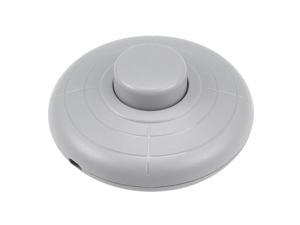 Inline Foot Pedal Push Button Switch, Round Lamp Light Foot Control ON/Off Footswitch Gray Inline Foot Pedal Push Button Switch, Round Lamp Light Foot Control ON/Off Footswitch Gray