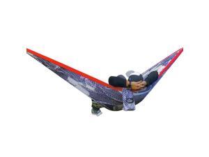 Castaway Travel Hammocks Double Travel Hammock with Tree Straps Red/White/Blue Castaway Travel Hammocks Double Travel Hammock with Tree Straps Red/White/Blue