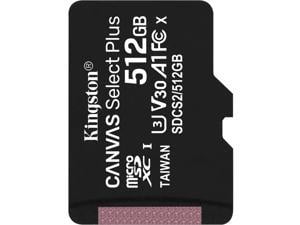 Kingston 512GB MICSDXC Canvas Select Plus 100R A1 C10 1PK W/O ADP