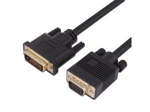 A-tech-DVI to VGA Cable 3Ft(1m) DVI 24+1 DVI-D M to VGA Male Gold Plated 1080P With Chip Active Adapter Converter Cable for PC-DVD-Monitor-HDTV-Laptop- Projector