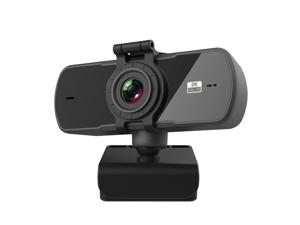 Webcam,  4 Million Pixel Auto Focus 2K Full HD Webcam 360 Rotation USB Driver-free Live Broadcast WebCamera with Mic