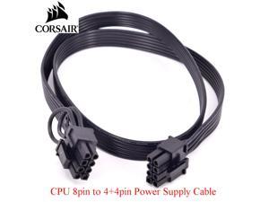 Corsair CPU 8Pin to 8pin 4+4Pin Power supply Cable for HX1200 HX1000 HX850 HX750 PLATINUM Fully Modular RM Series RM450 550 650 750 850 1000W