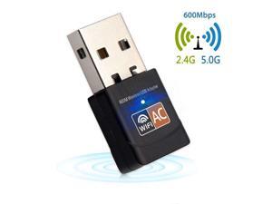 600Mbps USB WiFi Adapter 2.4GHz 5GHz WiFi Antenna PC Mini Wireless Computer Net 600Mbps USB WiFi Adapter 2.4GHz 5GHz WiFi Antenna PC Mini Wireless Computer Net