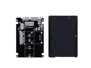 Shenzhong Combo M.2 NGFF B-key & mSATA SSD to SATA 3.0 Adapter Converter Case Enclosure with Switch