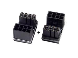 Cablecc ATX 8Pin Female to 8pin Male 180 Degree AngledPower Adapter for Desktops Graphics Card Cablecc ATX 8Pin Female to 8pin Male 180 Degree AngledPower Adapter for Desktops Graphics Card