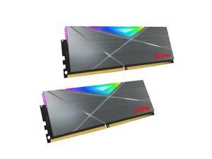 XPG SPECTRIX D50 RGB Desktop Memory: 32GB (2x16GB) DDR4 3600MHz CL18 GREY