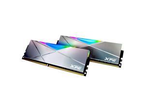 XPG SPECTRIX D50 Xtreme RGB Desktop Memory: 16GB (2x8GB) DDR4 5000MHz CL19-28-28| Custom RGB w/ Gunmetal Grey Heatsink Module - 2PK | RAM Upgrade