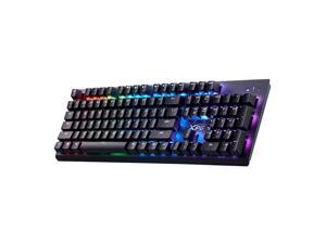 XPG MAGE Wired Gaming Keyboard | USB-C - Black w/ RGB PRIME Compatible | Mechanical KAILH RED Backlight Key Switches | 3 Macro Keys - 104 Anti-Ghosting Keys | 3 Profiles