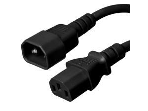 Ironbox C14 to C13 Connector Power Cord - Black - 6 foot - 10A/250V - 18/3 SJT - IBX-4902-06 Ironbox C14 to C13 Connector Power Cord - Black - 6 foot - 10A/250V - 18/3 SJT - IBX-4902-06