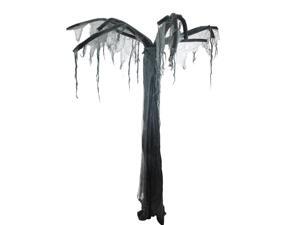 7.5' Black and Gray Spooky Standing Ghost Tree Halloween Decoration 7.5' Black and Gray Spooky Standing Ghost Tree Halloween Decoration