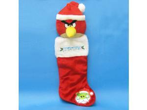 23" Red and White Angry Bird Plush Head Christmas Stocking 23" Red and White Angry Bird Plush Head Christmas Stocking