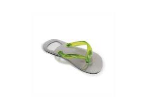5" Fashion Avenue Lime Green Flip Flop Silver Stainless Steel Bottle Opener