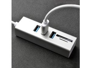 3 Ports Combo Multifunctional All In One Portable High Speed For SD TF Card Reader LED Light Strong Compatibility Type C USB Hub 3 Ports Combo Multifunctional All In One Portable High Speed For SD TF Card Reader LED Light Strong Compatibility Type C USB Hub