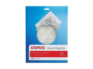 Staples Sheet Magnifier 2x Magnification 8.5"x11" (52372) 2831809 Staples Sheet Magnifier 2x Magnification 8.5"x11" (52372) 2831809
