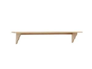 New Home Decor Unfinished Decorative Wood Display Wall Bracket Mount Shelf Kit