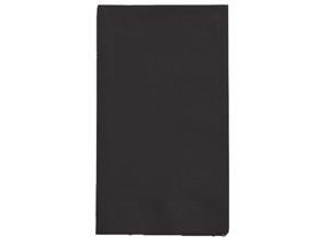 Creative Converting 67134B Touch of Color 2-Ply 50 Count Paper Dinner Napkins, Black Velvet