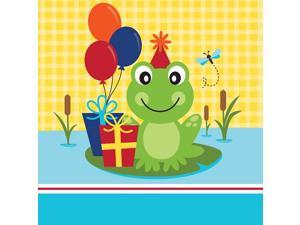 Creative Converting 18 Count Frog Pond Fun Luncheon 2-Ply Paper Napkins