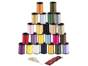 SINGER 00264 Polyester Hand Sewing Thread, Assorted Colors, 24 Mini-Spools