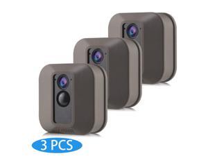 Silicone Covers Skins for Blink XT/XT2 Security Camera,Silicon Case for Blinks Home Security - Anti-Scretch Protective for Full Protection - Indoor Outdoor Best Home Accessories (3 Pack Brown)