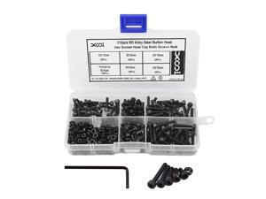 M3 Alloy Steel Hex Socket Head Cap Screws Nuts Assortment Kit, Allen Wrench Drive, Precise Metric Bolts and Nuts Set with Beautiful Assortment Tool Box for 3D Printed Project, 310 Pcs (Black) M3 Alloy Steel Hex Socket Head Cap Screws Nuts Assortment Kit, Allen Wrench Drive, Precise Metric Bolts and Nuts Set with Beautiful Assortment Tool Box for 3D Printed Project, 310 Pcs (Black)