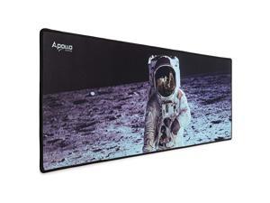 Apollo Gaming Mouse Pad, Large NASA Astronaut Space Design Microfiber Mousepad, 31.5×11.8×0.12in, Large XXL Extended Desk Mat. Computer Keyboard Mouse Mat Mousepad for Office/Gaming/Home