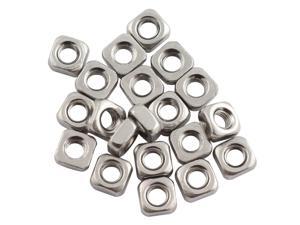 PSCCO 20pcs M3 Square Nuts 304 Stainless Steel Quadrate Nut Fasteners Accessories PSCCO 20pcs M3 Square Nuts 304 Stainless Steel Quadrate Nut Fasteners Accessories