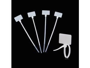Amgate 100 Pcs Write on Ethernet Wire Zip Ties Cable Mark Tags Nylon Power Marking Label (100pcs) Amgate 100 Pcs Write on Ethernet Wire Zip Ties Cable Mark Tags Nylon Power Marking Label (100pcs)