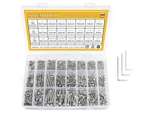 304 Stainless Steel Screws Nuts and Washers 1200PCS, Sutemribor M2 M3 M4 Hex Socket Head Cap Bolts Screws Nuts Washers Assortment Kit with Hex Wrenches 304 Stainless Steel Screws Nuts and Washers 1200PCS, Sutemribor M2 M3 M4 Hex Socket Head Cap Bolts Screws Nuts Washers Assortment Kit with Hex Wrenches