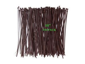 Wide 10 Inch 150 Pack Strong Wood Brown Natural Color Standard Durable Cable Zip Ties Wood Color-Outdoor, Garden Ties, Office and Kitchen Use Wide 10 Inch 150 Pack Strong Wood Brown Natural Color Standard Durable Cable Zip Ties Wood Color-Outdoor, Garden Ties, Office and Kitchen Use