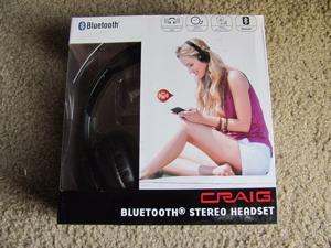 Craig Bluetooth Wireless Stereo Headset Headphone CBH508-OD-BK Black Craig Bluetooth Wireless Stereo Headset Headphone CBH508-OD-BK Black