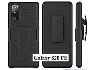 For Samsung Galaxy S20 FE - Hard Holster Kickstand Case Cover w/ Belt Clip Black For Samsung Galaxy S20 FE - Hard Holster Kickstand Case Cover w/ Belt Clip Black