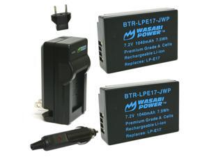 Wasabi Power Battery (2-Pack) and Charger for Canon LP-E17 Wasabi Power Battery (2-Pack) and Charger for Canon LP-E17