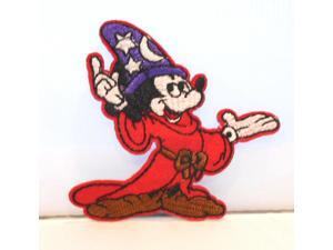 Disneys Mickey Mouse Fantasia Wizard Character 3" Tall Embroidered Patch Disneys Mickey Mouse Fantasia Wizard Character 3" Tall Embroidered Patch