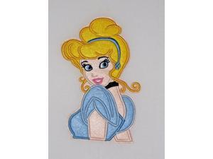 Disneys Cinderella LARGE 7" Embroidered Sewn On/Iron On Patch Disneys Cinderella LARGE 7" Embroidered Sewn On/Iron On Patch